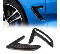 Chrome Gloss Black Car Side Vent Air Flow Fender Intake Decoration Cover Wheel Front Bumper Sticker for BMW 3 GT F34 2013-2017 (Color : Gloss Black)