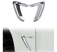 Chrome Gloss Black for BMW 3 GT F34 2013-2017 Car Side Vent Air Flow Fender Intake Decoration Cover Wheel Front Bumper Sticker (Color : Carbon Fiber)