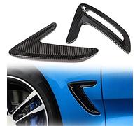 Chrome Gloss Black for BMW 3 GT F34 2013-2017 Car Side Vent Air Flow Fender Intake Decoration Cover Wheel Front Bumper Sticker (Color : Carbon Fiber)