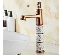Chrome Golden Bathroom Basin Faucet Waterfall Spout Mixer Tap Hot & Cold Deck Mounted Sink Taps Luxury Mixer Taps for Modern Bathrooms