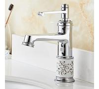 Chrome Golden Bathroom Mixer Tap Waterfall Spout Basin Faucet Hot & Cold Deck Mounted Sink Mixer Stylish Modern Design for Luxury Bathrooms