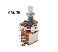 Chrome Guitar Switch Knob A500K B500K A250K B250K Push Pull Control Pot P Pot Potentiometer Volume Potentiometers Parts