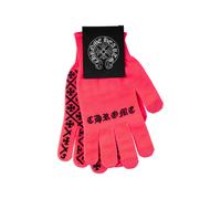 Chrome Hearts Checkmate logo-print gloves - Pink S-M-L