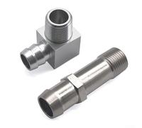 Chrome Heater Hose Fitting Kit for Chevy for sbc V8 Engines Chrome