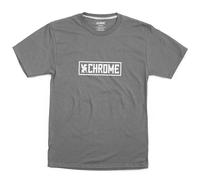Chrome Horizontal Border Short Sleeve T-shirt S Charcoal / White