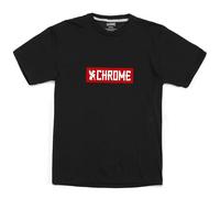 Chrome Horizontal Red Logo Short Sleeve T-shirt M Black / Red
