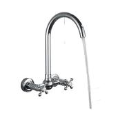 Chrome Kitchen Faucet Long Rotating Spout Dual Handle Mixer for Cold & Hot Water Versatile Tap for Sink & Bathtub Grifo de Cocina Grifo Cromado