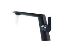 Chrome Kitchen Tap - Basin Faucet for Bathroom Sink Single Handle Hot Cold Mixer Crane Design for Caravan & Home Sinks (Nero)