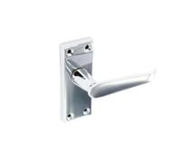 Chrome Latch Handles Pack of 2 Securit Silver One Size