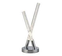 Chrome LED Bubble Bedside Lamp, Modern Table Light, Low Energy Lighting, 38m Height