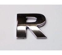 Chrome Look Letter R Car Decal / Badge - Comes with Self Adhesive Back