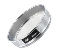 Chrome Mesh Sieve 20cm Diameter for Sample and Medicine Testing, 304 Stainless Steel Bottom Screen with Various Mesh Aperture Sizes from 10 to 100 (40 Mesh)