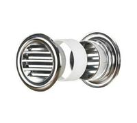 Chrome Mini Circle Air Vent Grille Door Round Ventilation Cover