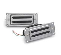 Chrome Mini Electric Guitar Neck And Bridge Humbucker Pickup For LP Guitar(2pc)