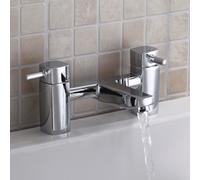 Chrome Modern Bridge Deck Mounted Bath Filler Tap Nes Home Silver One Size