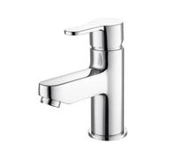 Chrome Mono Basin Mixer Tap Bathroom Sink Faucet | Modern Single Lever Mixer | Solid Brass Construction | Polished Chrome Finish | Easy Installation | Ideal for Countertop Basins