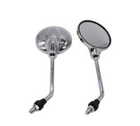 Chrome Motorcycle Rearview Mirror ABS 8 10MM Side Universal For YAM&AHA Dragstar 1100 XVS 650