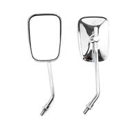Chrome Motorcycle Rectangular Rearview Mirrors For CB900F 2002-2008 10mm Side Mirror