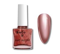 Chrome Nail Polish - Pink Metallic Nail Varnish - Quick Dry Mirror Effect Rose Nail Varnish - Long Lasting High Glossy Chip Resistant Oil-Based Nail Paint for Women Nail Art DIY No UV Needed 10ml