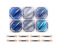 Chrome Nail Powder,6 Boxes Aurora Magic Mirror Effect Nail Powder Dust Manicure Pigments,Holographic Nail Glitter Sequins for DIY Nail Art Design Decoration (Blue)