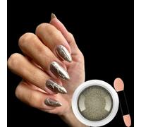 Chrome Nail Powder, Mirror Holographic Glitter Metallic Chrome Powder Reflective Glossy Nail Pigment Manicure for Nail Art DIY Decoration (17)