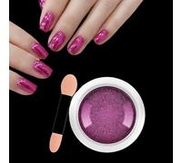 Chrome Nail Powder, Purple Pink Mirror Holographic Glitter Metallic Chrome Powder Reflective Glossy Nail Pigment Manicure for Nail Art DIY Decoration (11)