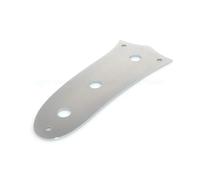 Chrome Nickel 3-Knob Short-Scale Control Plate | Vintage chrome nickel 3-knob control plate, direct fit for compact guitar bass(Chrome mustang)