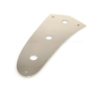 Chrome Nickel 3-Knob Short-Scale Control Plate | Vintage chrome nickel 3-knob control plate, direct fit for compact guitar bass(Nickel marauder)