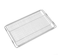 Chrome Oven Rack for Most Brands, Heavy Duty Iron Nickel Alloy Grill Grate, 2.1 cm Wire Spacing, Heat Resistant up to 600°C, Dishwasher Safe, Silver, 465x375 mm