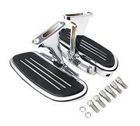 Chrome Passenger Footboard Floorboard and Mount Kit Fit for Harley Touring Models Road King Road Glide Street Glide Electra Glide CVO 1993-2021