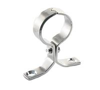 Chrome Pipe Clip Bracket - 5-28mm Pipe Supports - Also Available in 15mm, 22mm, 35mm and 42mm