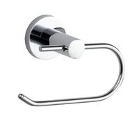 Chrome Plan Toilet Roll Holder - Wall Mounted Mild Steel Gloss Finish Modern Design