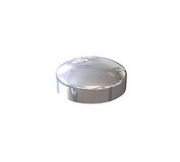 Chrome Plastidome 2 Piece Plastic Screw Cover - 25 Pack