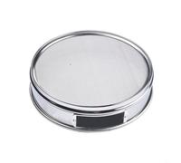 Chrome-Plated 20 cm Sieve with 304 Stainless Steel Mesh, 4-600 Mesh Laboratory Sieve for Pharmaceutical, Food, Mining & Material TES(100 Mesh)
