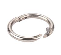 Chrome plated bull ring Kerbl Top Quality (x2)