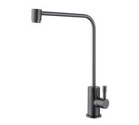 Chrome Plated Drinking Water Tap 360° Swivel Single Lever Filter For Kitchen Sink Compatible With Most Reverse Osmosis Systems,Gun Gray