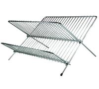 Chrome Plated Folding Dish Drainer Small