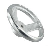 Chrome Plated Handwheel for Industrial Machinery, 3 Spoke Design, for Various Applications and Equipment (4 Inch)