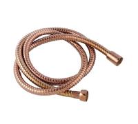 Chrome Plated/Rose Gold/Gold/Black/Antique Reinforced 1.4/1.5-Meter Stainless Steel Flexible Shower Hose Bathroom Accessories(Rose)