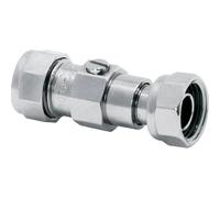 Chrome Plated Service Valve 15mm x 1/2", Diameter 15mm, 1 in Pack