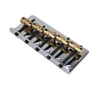 Chrome Plated Silver Bass Bridge 4 String Instrument Specific Includes Brass Saddles Professional Guitar Bridge(WOB51)