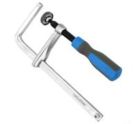 Chrome-Plated Steel Dovetail Clamp Pair with Ergonomic Handle for Track Saw Guide Clamps, Woodworking Table Fixing(2PCS)