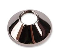 Chrome Plated Steel Pipe Cover Collar Cone 3/4" Valve Tap Rose 25mm Height