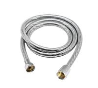 Chrome Plated Water Pipe Supply, Durable and Flexible Stainless Steel Shower Nozzle Hose, Household Bathroom Water Pipe Accessories(2M Tube,3pcs)