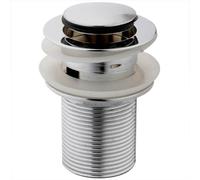 Chrome Pop Up Slotted Bathroom Sink Waste Bathroom Click Clack Plug TW04