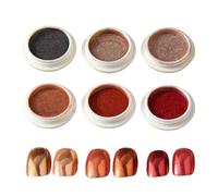 Chrome Powder for Nails, 6 Boxes | Nail Pigment Directory with Mirror Effect, Easy 2 Minute Use, Chrome Nail Powder Set, Long Lasting Decoration Gift