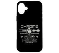 Chrome-pulse - Y2K Streetwear Case for iPhone 16 Plus