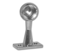 Chrome Rail End Support Socket - 19mm (Pack of 2)