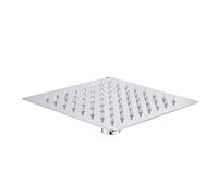 Chrome Rainfall Bathroom Shower Head 6 Inch Mini Shower Head Round and Square Ultrathin Stainless Steel Top Bathtub Sprayer,Square Style