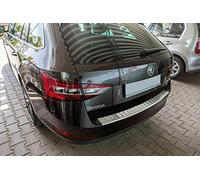 Chrome Rear Bumper Protector Scratch Guard Fits Superb III [2015 Onwards]